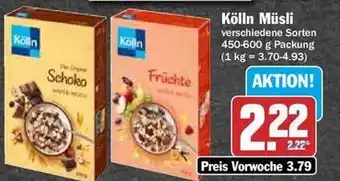 Hit Kölln müsli verschiedene sorten Angebot