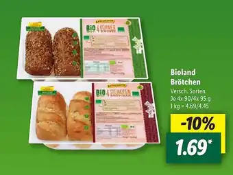 Lidl Bioland brötchen Angebot