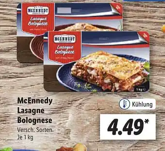 Lidl Mcennedy lasagne bolognese Angebot