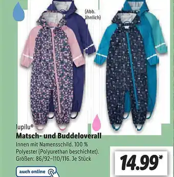 Lidl Lupilu matsch-und buddeloverall Angebot