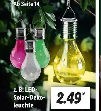 Lidl Led-solar-dekoleuchte Angebot