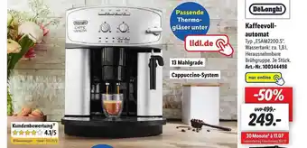 Lidl Delonghi kaffeevollautomat Angebot