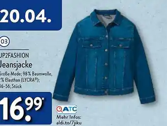 Aldi Nord Up2fashion jeansjacke Angebot