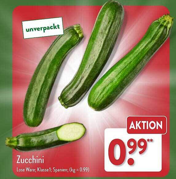 Zucchini Angebot bei Aldi Nord