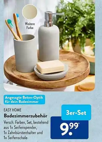 Aldi Süd Easy home badezimmerzubehör Angebot