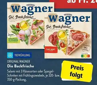 Aldi Süd Original wagner die backfrische Angebot