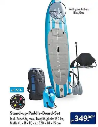 Aldi Süd Stand-up-paddle-board-set Angebot