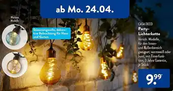 Aldi Süd Casa deco party-lichterkette Angebot