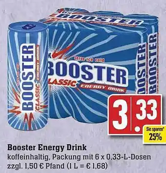 Scheck-in-Center Booster energy drink Angebot