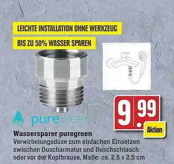 Scheck-in-Center Puregreen wassersparer Angebot