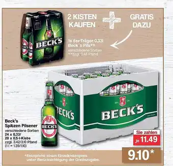 Famila Nord West Beck's spitzen pilsener Angebot