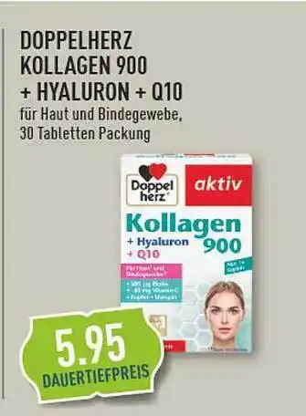 Marktkauf Doppelherz kollagen 900 + hyaluron + q10 Angebot