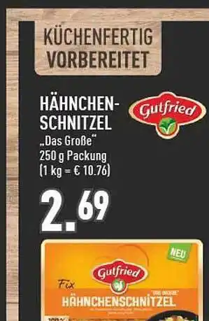 Marktkauf Gutfried hähnchen-schnitzel Angebot