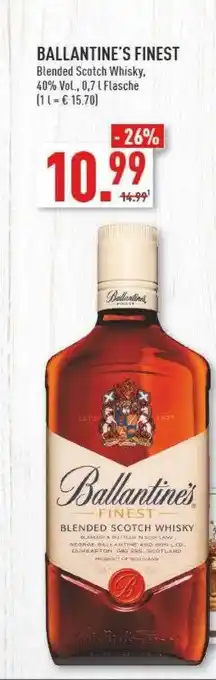 Marktkauf Ballantine's finest blended scotch whisky Angebot