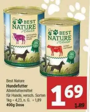 Marktkauf Best nature hundefutter Angebot
