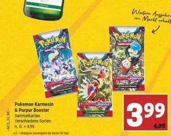 Marktkauf Pokémon karmesin & purpur booster Angebot