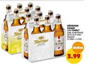 PENNY Köstritzer edelpils oder radler Angebot