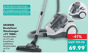 Kaufland Severin beutelloser staubsauger „cy 7088“ Angebot