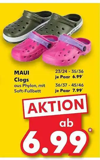 Kaufland Maui clogs Angebot