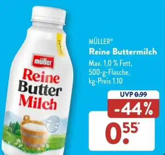 Aldi Süd Müller Reine Buttermilch 500 g Flasche Angebot