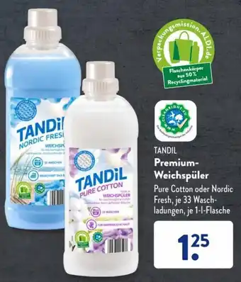 Aldi Süd Tandil Premium Weichspüler 1 L Flasche Angebot