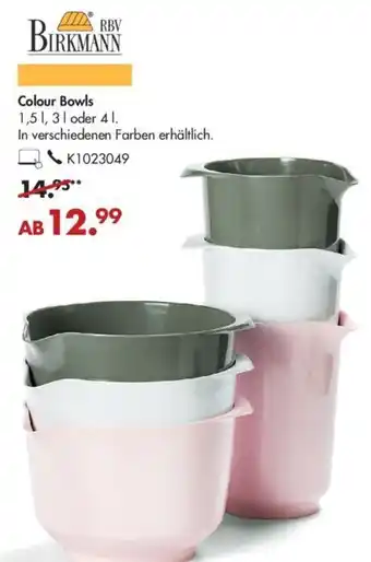 Galeria RBV Birkmann Colour Bowls Angebot