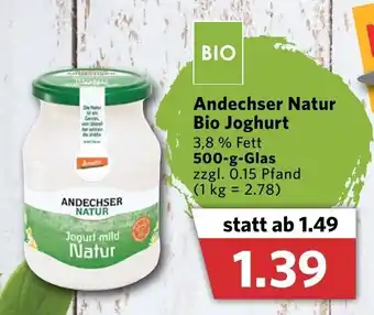 Combi Andechser Natur Bio Joghurt 500g Angebot