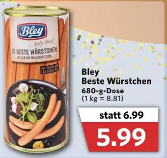 Combi Bley Beste Würstchen 680g Angebot