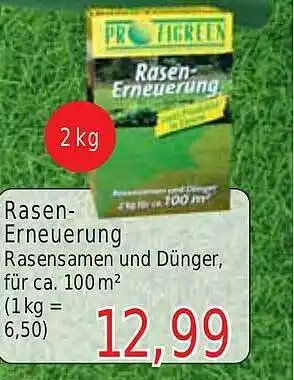 Wiglo Wunderland Profigreen rasen-erneuerung rasensamen und dünger Angebot