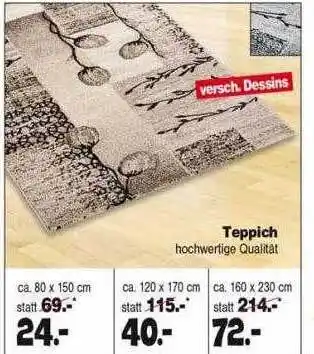 Repo Markt Teppich Angebot