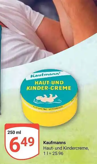 Globus Kaufmanns haut- und kindercreme Angebot