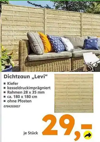 Globus Baumarkt Dichtzaun „levi“ Angebot