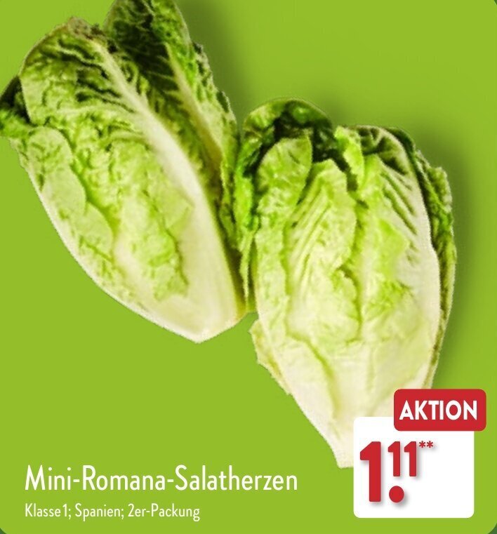 Mini Romana Salatherzen 2er Packung Angebot bei Aldi Nord Mini Romana Salatherzen 2er Packung Angebot bei Aldi Nord