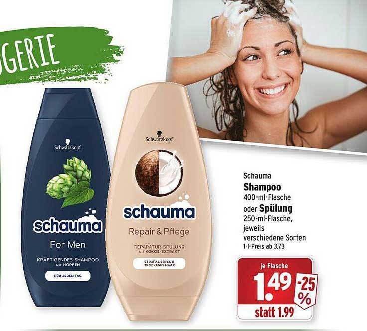 Schaum shampoo oder spülung Angebot bei Wasgau