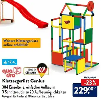 Aldi Nord Quadro Klettergerüst Genius Angebot