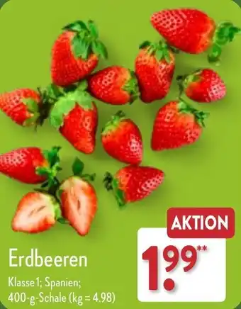 Aldi Nord Erdbeeren 400 g Schale Angebot
