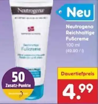 Netto Marken-Discount Neutrogena Reichhaltige Fußcreme 100 ml Angebot