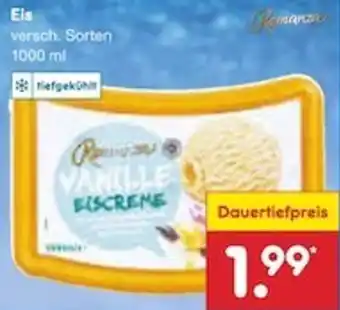Netto Marken-Discount Romanza Eis 1000 ml Angebot