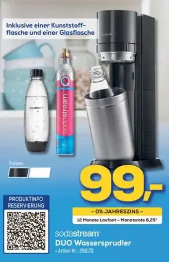 Euronics Berlet Sodastream Duo Wassersprudler Angebot