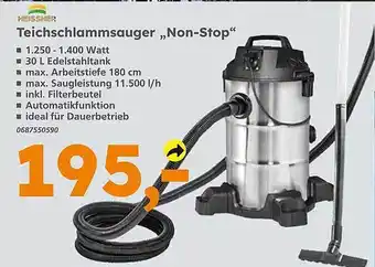 Globus Baumarkt Hieissner teichschlammsauger non-stop Angebot