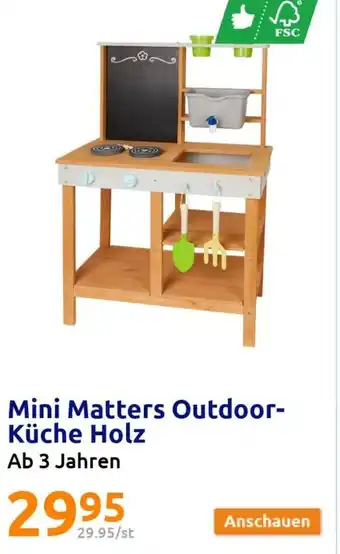 Action Mini Matters Outdoor Küche Holz Angebot