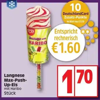 Edeka Langnese Max Push Up-Eis Angebot