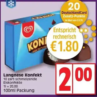Edeka Langnese Konfekt 100ml Packung Angebot