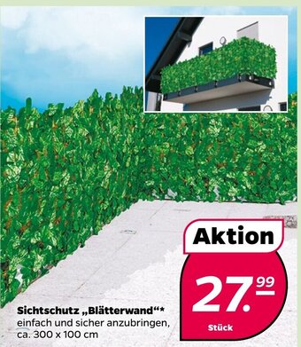 NETTO Sichtschutz Blatterwand Angebot