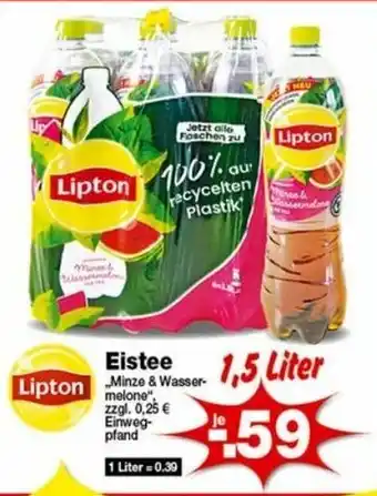 Krümet Sonderposten Lipton Eistee 1,5L Angebot