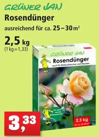 Thomas Philipps Grüner Jan Rosendünger 2,5 kg Angebot