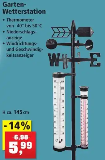 Thomas Philipps Garten Wetterstation H ca. 145 cm Angebot