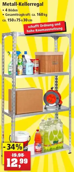 Thomas Philipps Metall Kellerregal ca. 150 x 75 x 30 cm Angebot