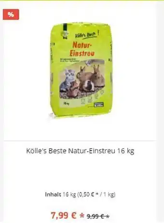 Pflanzen Kölle Kölle's Beste Natur Einstreu 16 kg Angebot