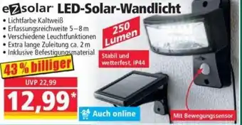 Norma ezsolar LED Solar Wandlicht Angebot